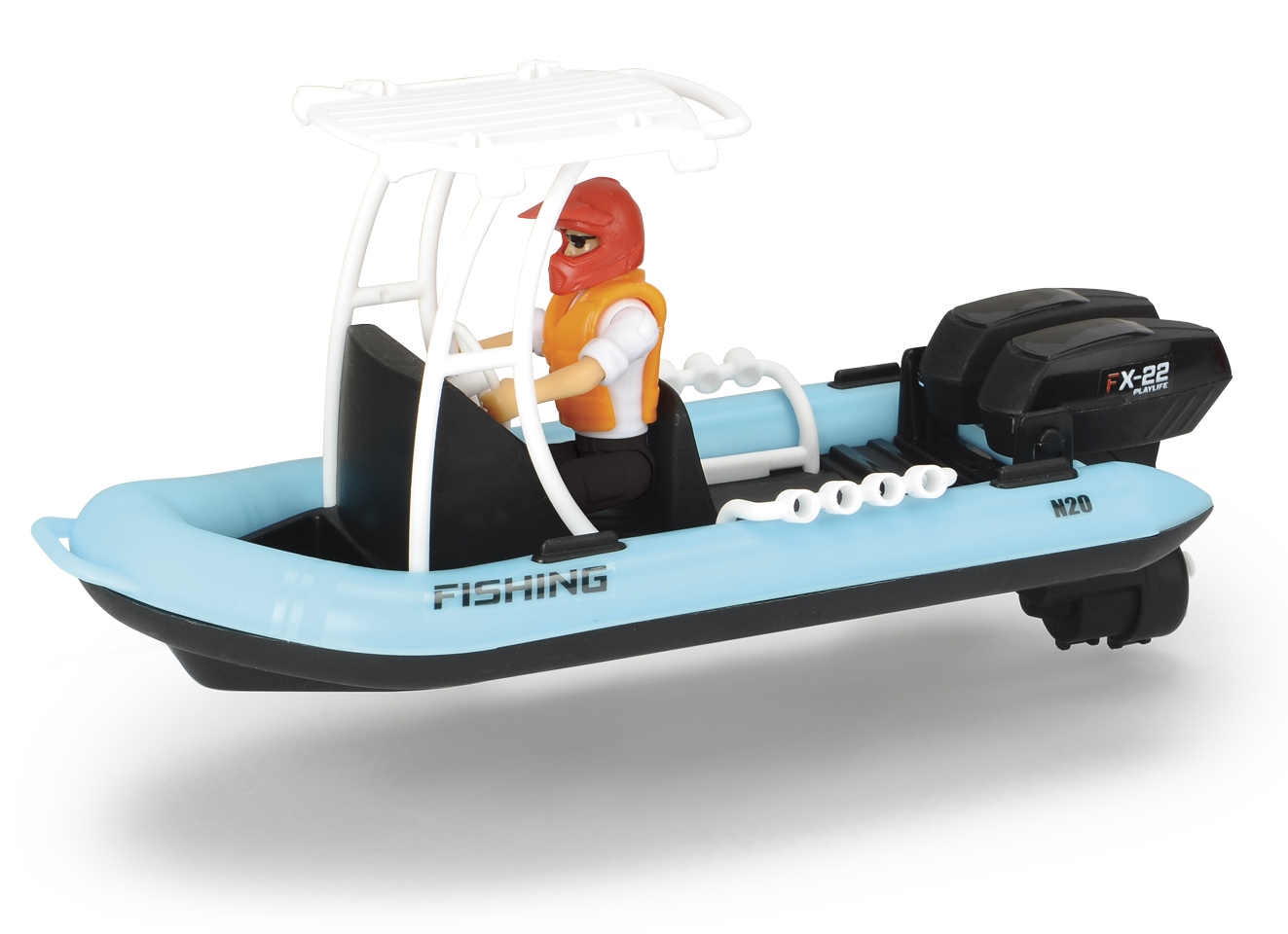 Игровой набор – Рыбацкая лодка с фигуркой и аксессуарами. PlayLife  